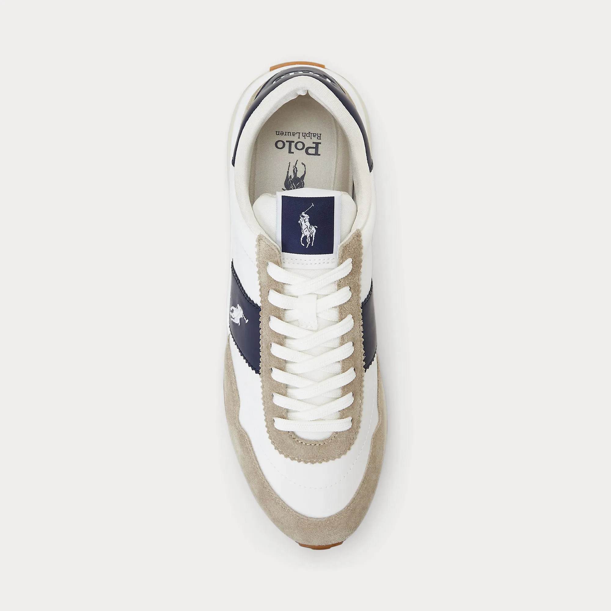 TRAIN 89 SUEDE-PANELED SNEAKER