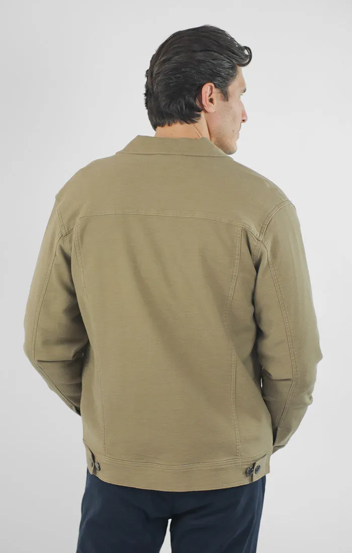 Vandam Loop Back Twill Trucker Jacket