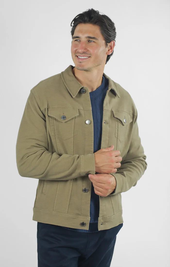 Vandam Loop Back Twill Trucker Jacket