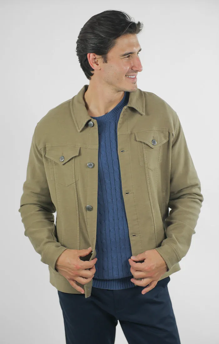 Vandam Loop Back Twill Trucker Jacket