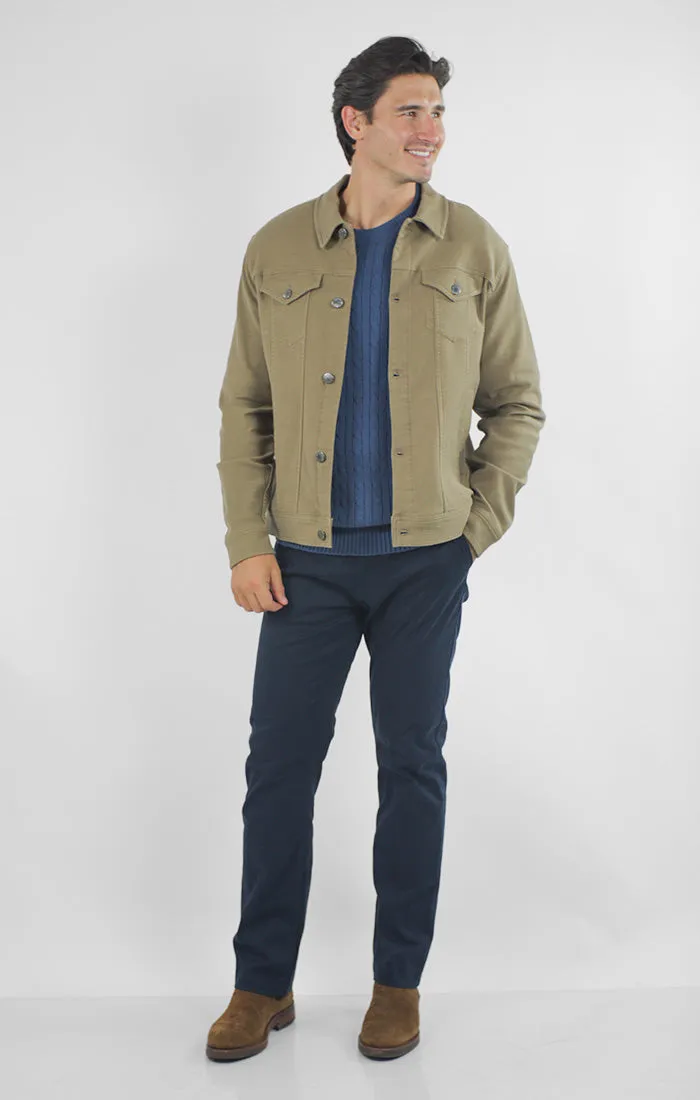 Vandam Loop Back Twill Trucker Jacket