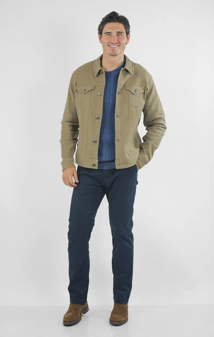 Vandam Loop Back Twill Trucker Jacket