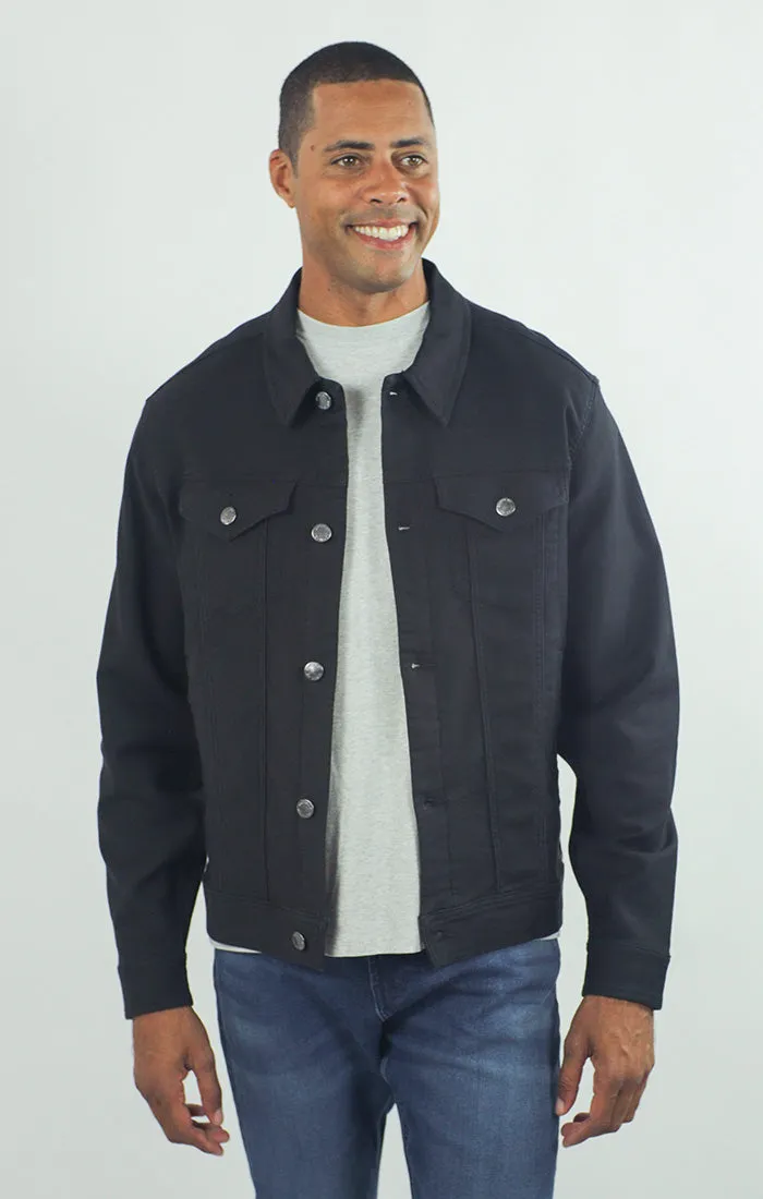 Vandam Loop Back Twill Trucker Jacket