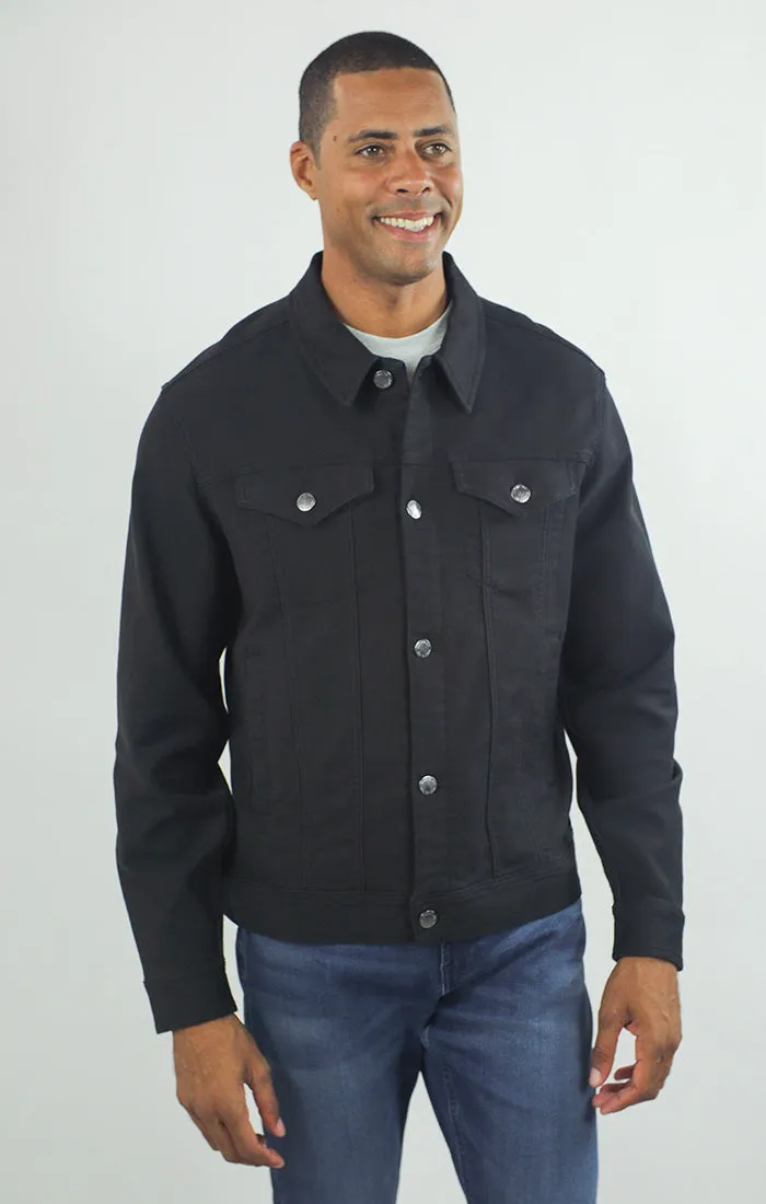 Vandam Loop Back Twill Trucker Jacket