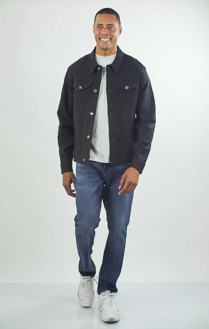 Vandam Loop Back Twill Trucker Jacket