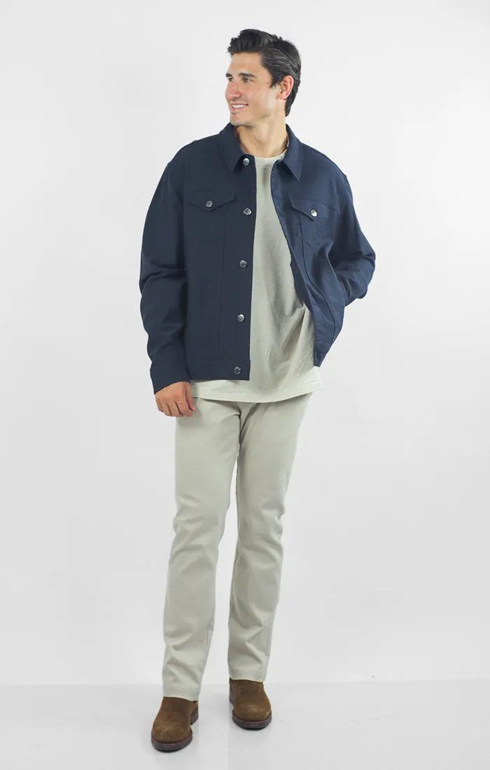 Vandam Loop Back Twill Trucker Jacket