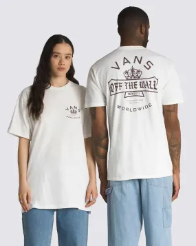 VANS UNISEX CHECKERBOARD WHITE TEE