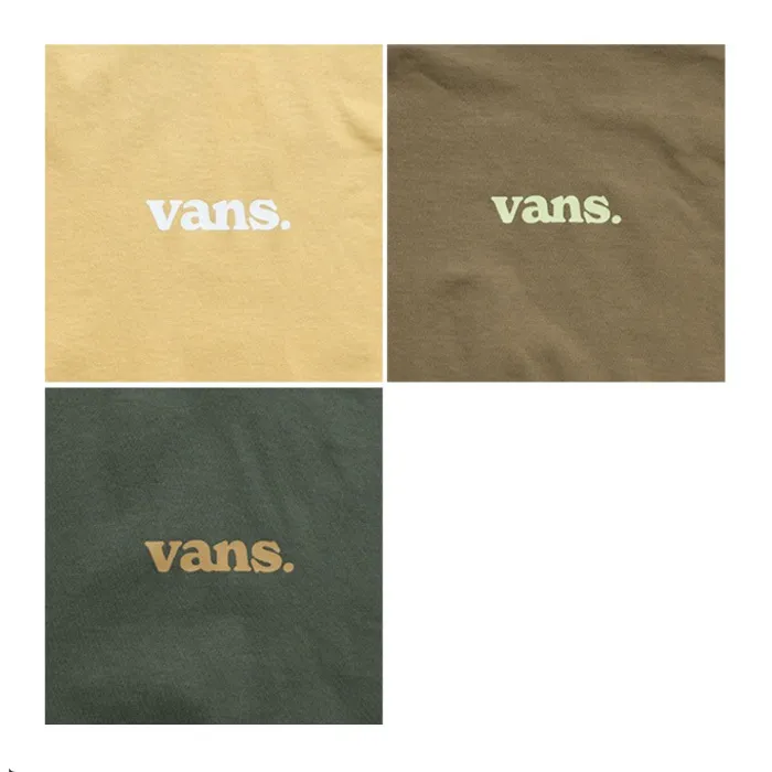 VANS  |Unisex Street Style U-Neck Plain Cotton Short Sleeves Logo