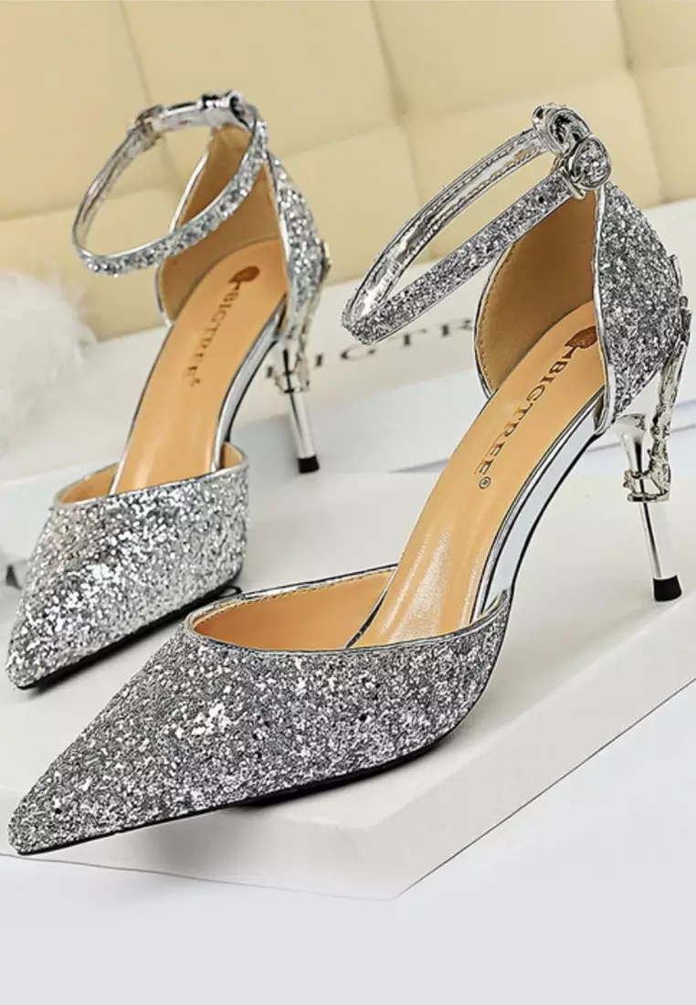 VANSA D'orsay Sequins Evening and Bridal Shoes VSW-P283A5