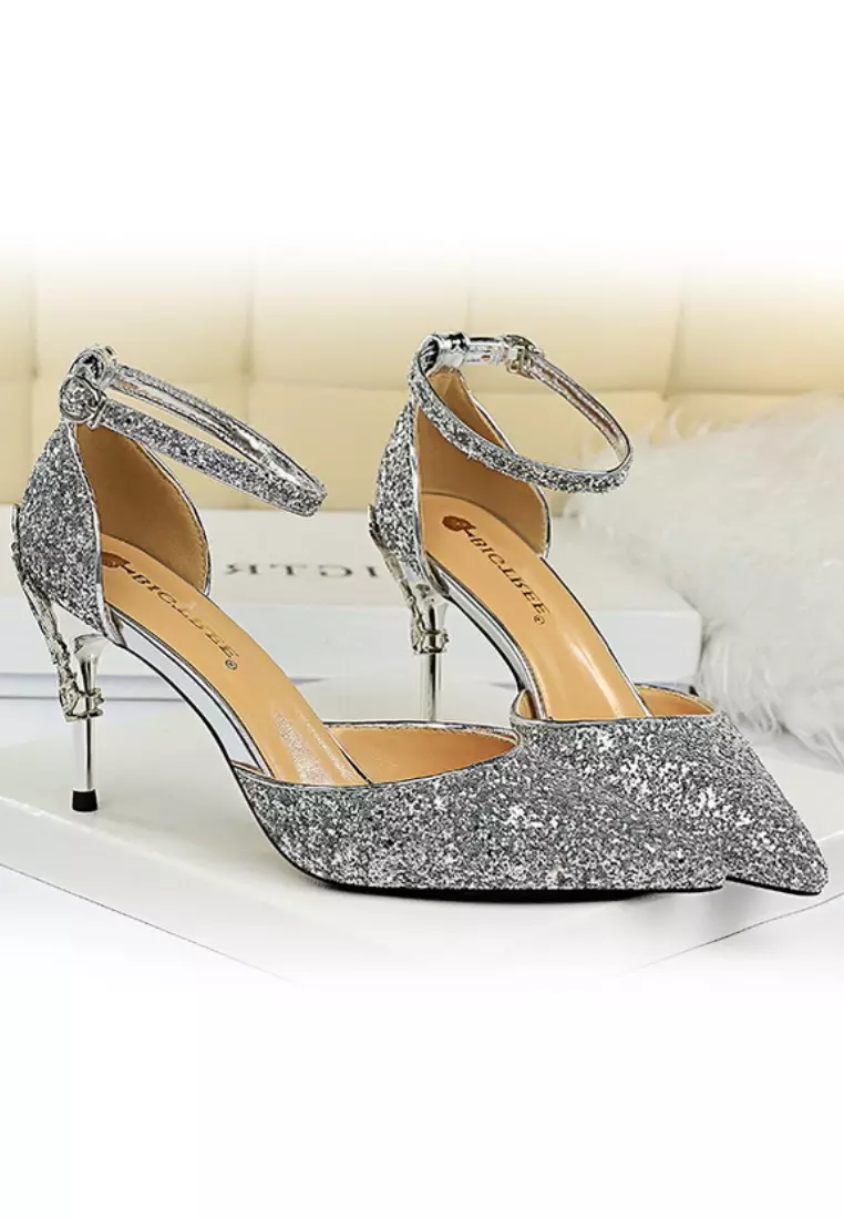 VANSA D'orsay Sequins Evening and Bridal Shoes VSW-P283A5