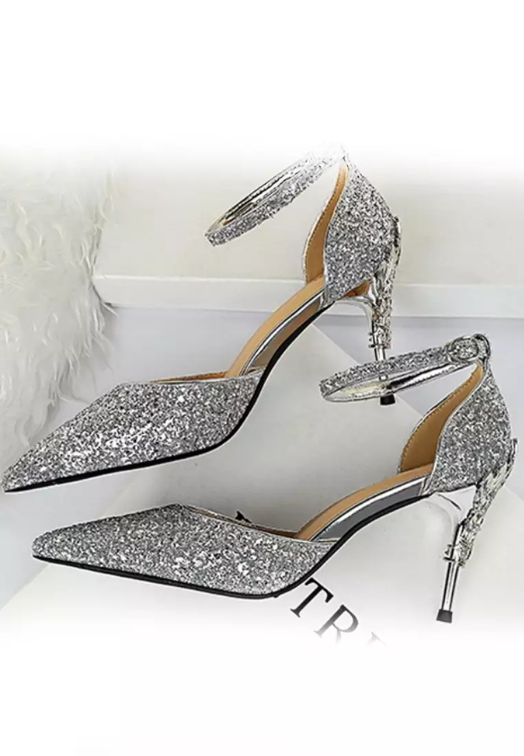 VANSA D'orsay Sequins Evening and Bridal Shoes VSW-P283A5