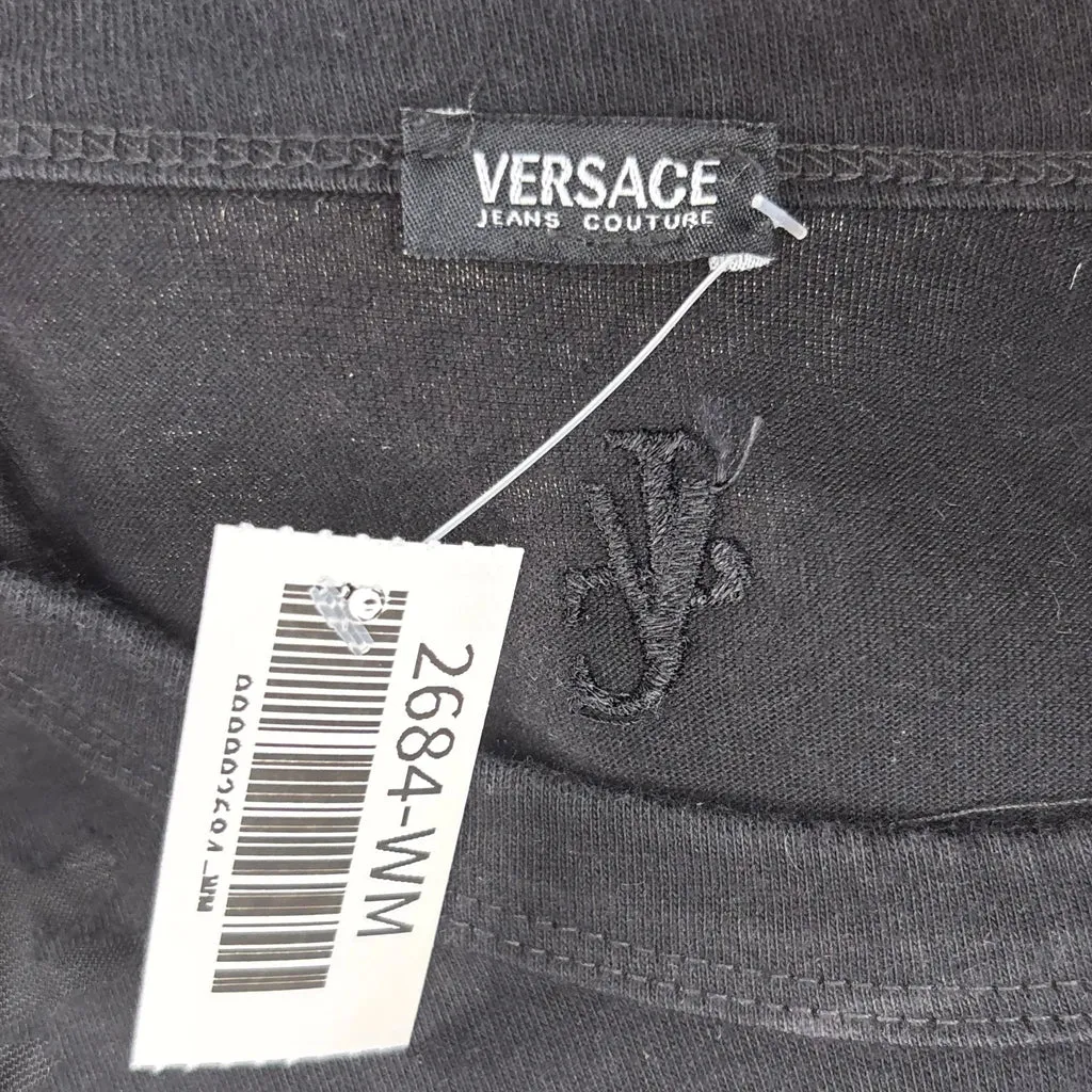 Versace Jeans Couture T-Shirt - Large Black Cotton Blend