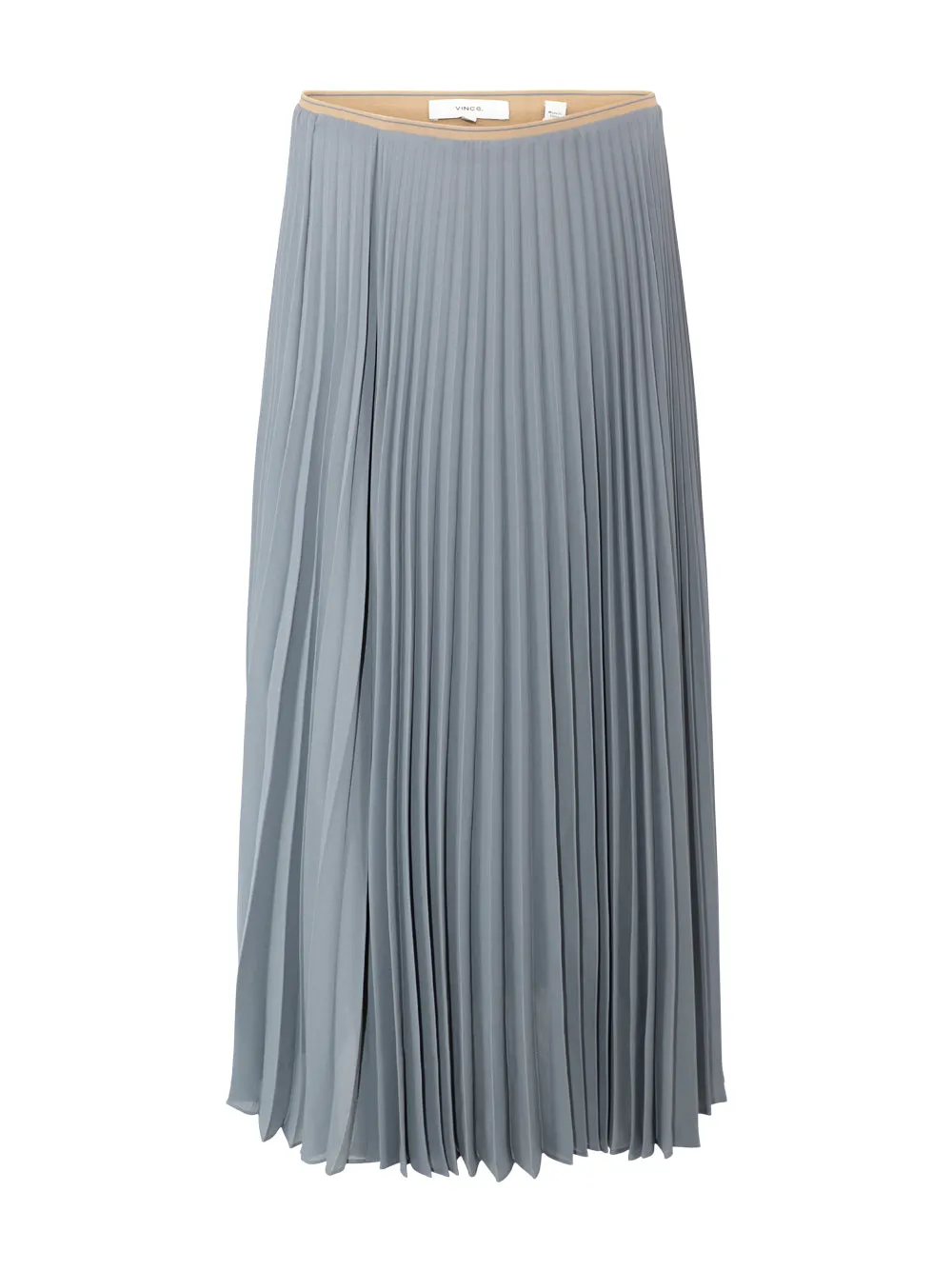 Vince Draped Pleated Skirt in Lake Stone