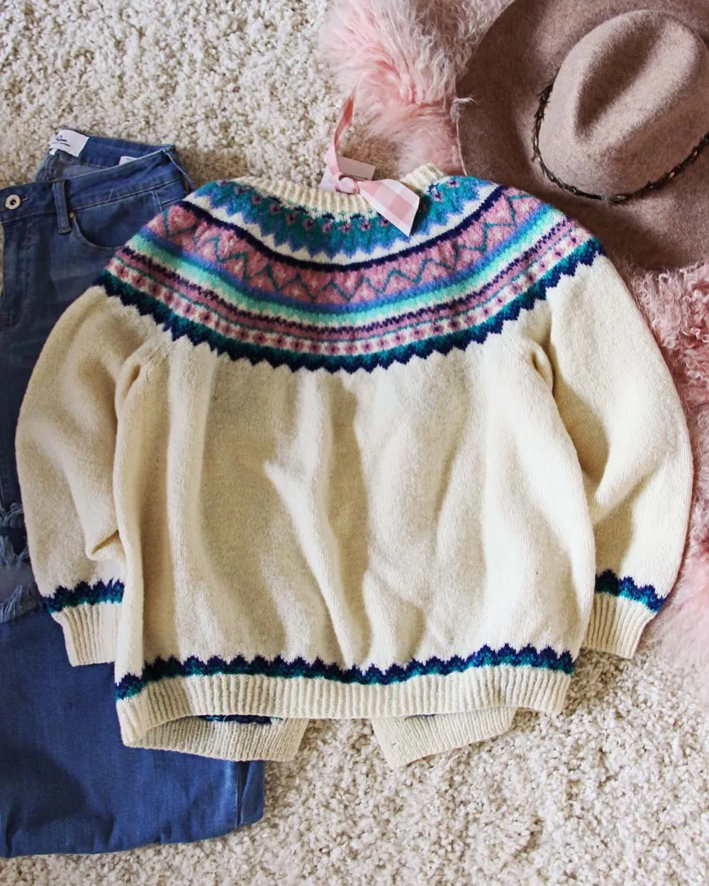 Vintage Nordic Knit Sweater