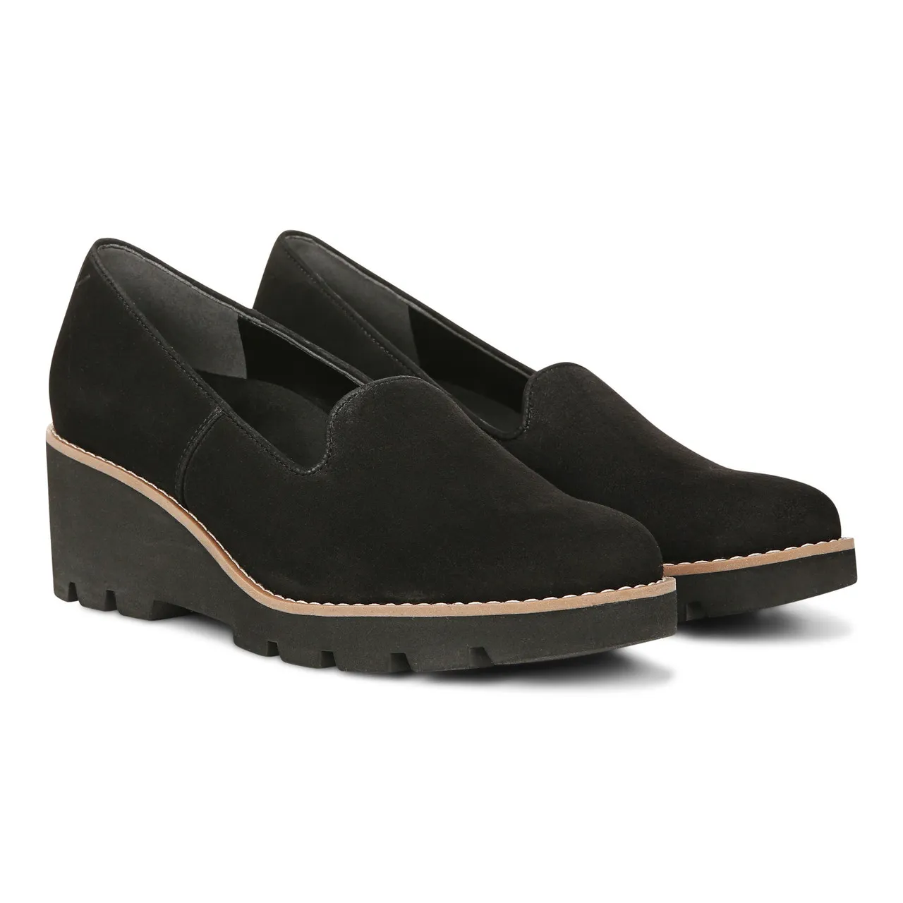 Vionic Willa Wedge Women's Slip-On Loafer Moc Wedge Shoes