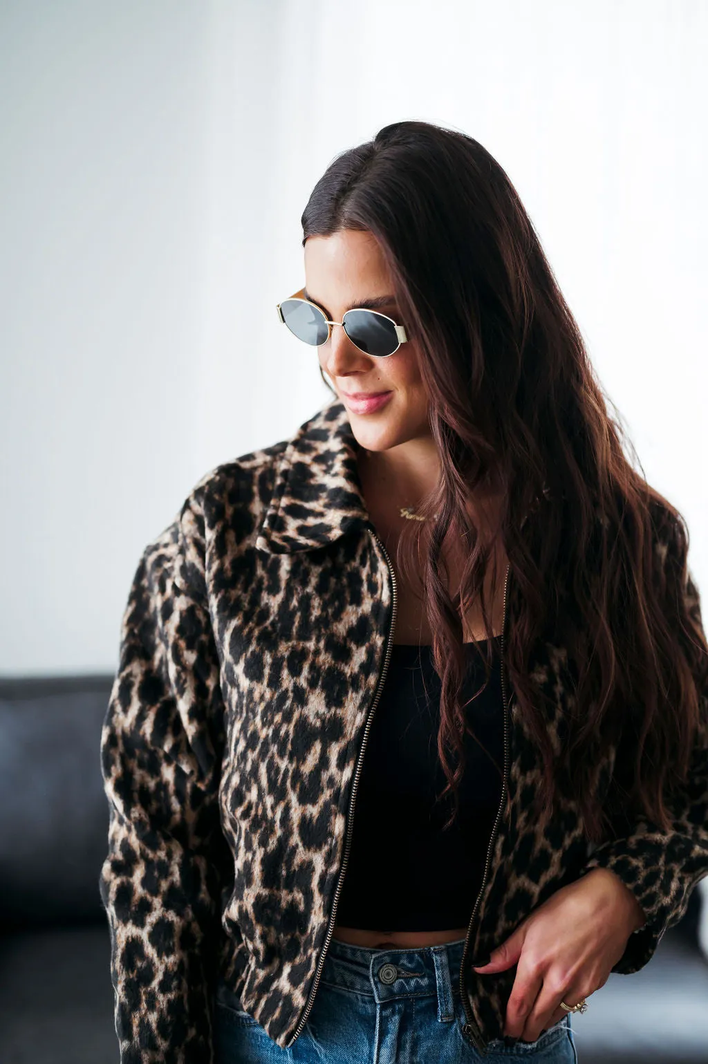 Vivian Leopard Print Jacket