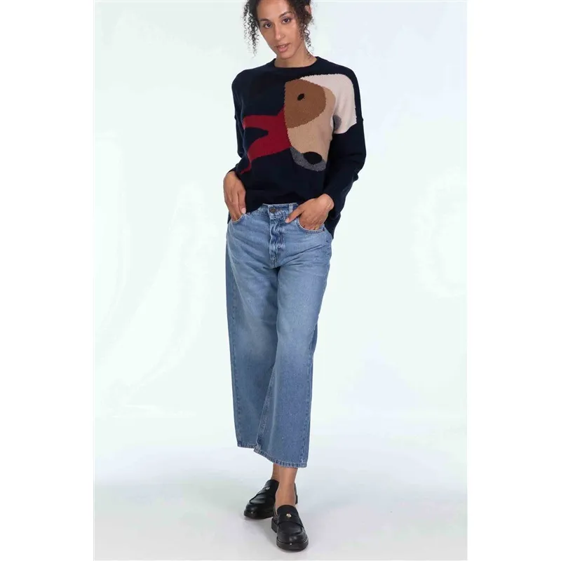 Weekend Max Mara  |Casual Style Long Sleeves Elegant Style V-neck & Crew neck