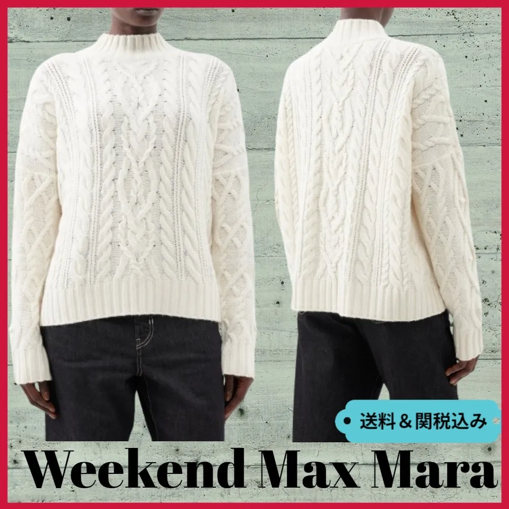 Weekend Max Mara  |Casual Style Unisex Wool Street Style Long Sleeves High-Neck