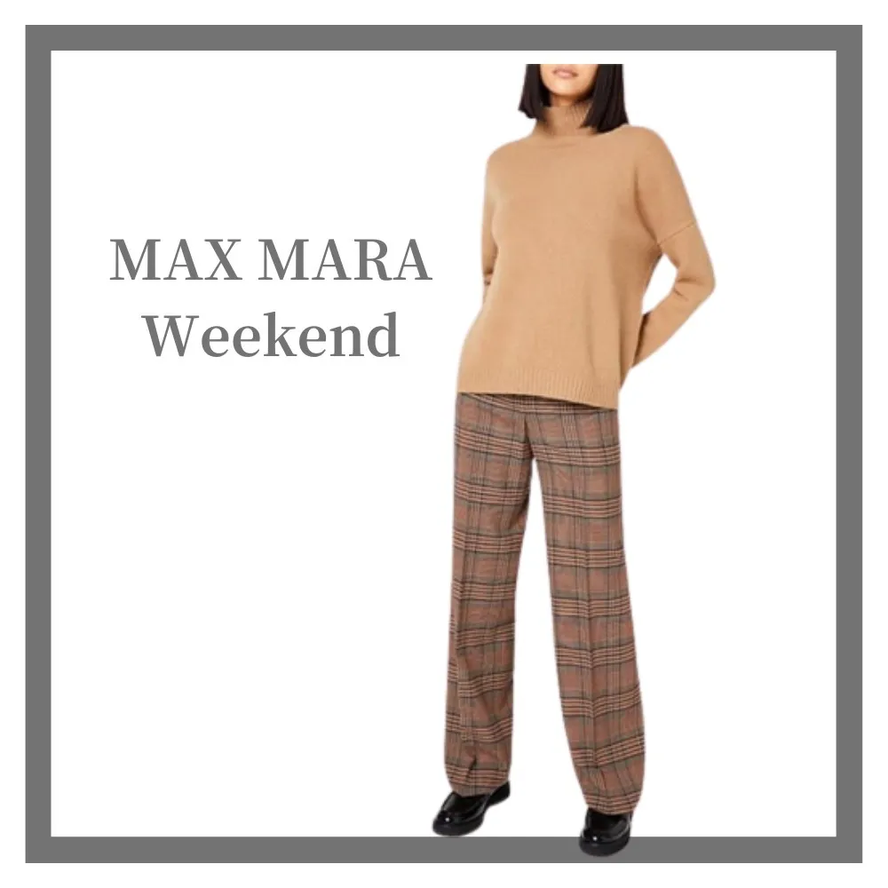 Weekend Max Mara  |Casual Style Wool Long Sleeves Plain High-Neck