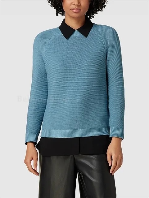 Weekend Max Mara  |Long Sleeves Plain V-neck & Crew neck