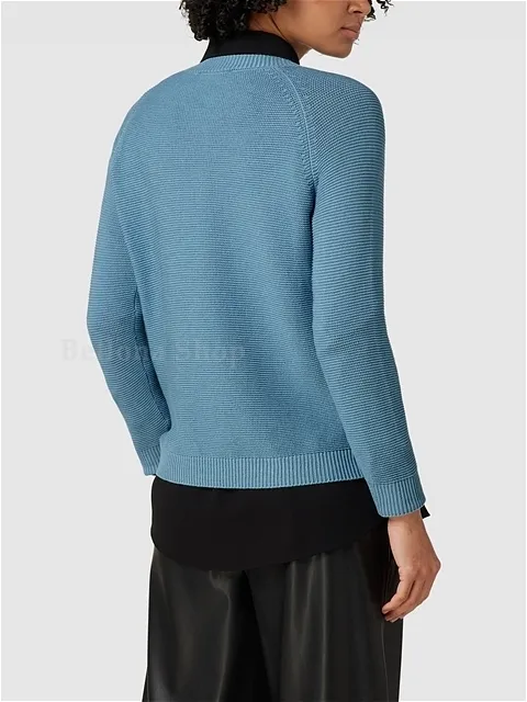 Weekend Max Mara  |Long Sleeves Plain V-neck & Crew neck