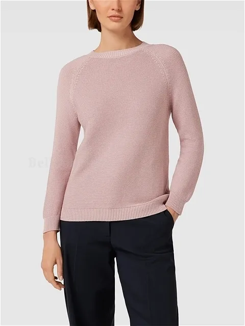 Weekend Max Mara  |Long Sleeves Plain V-neck & Crew neck