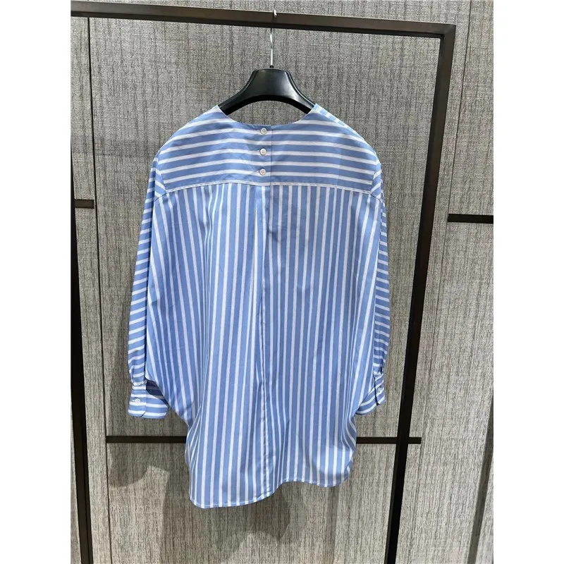 Weekend Max Mara  |Stripes Cotton Office Style Elegant Style Shirts & Blouses