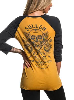 Women's Deathless Raglan (Mustard/Grey)