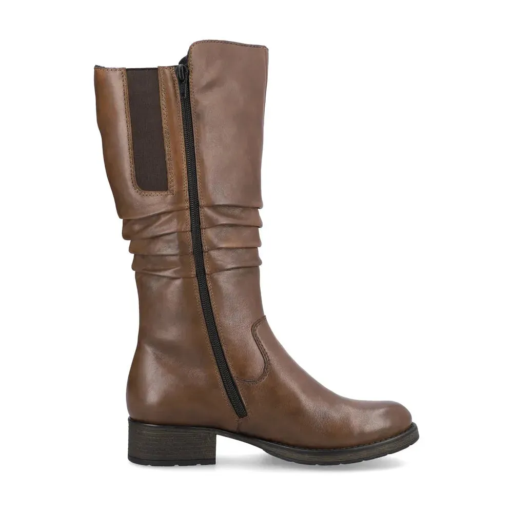 Z9563-22 Faith Tall Boots - Chestnut