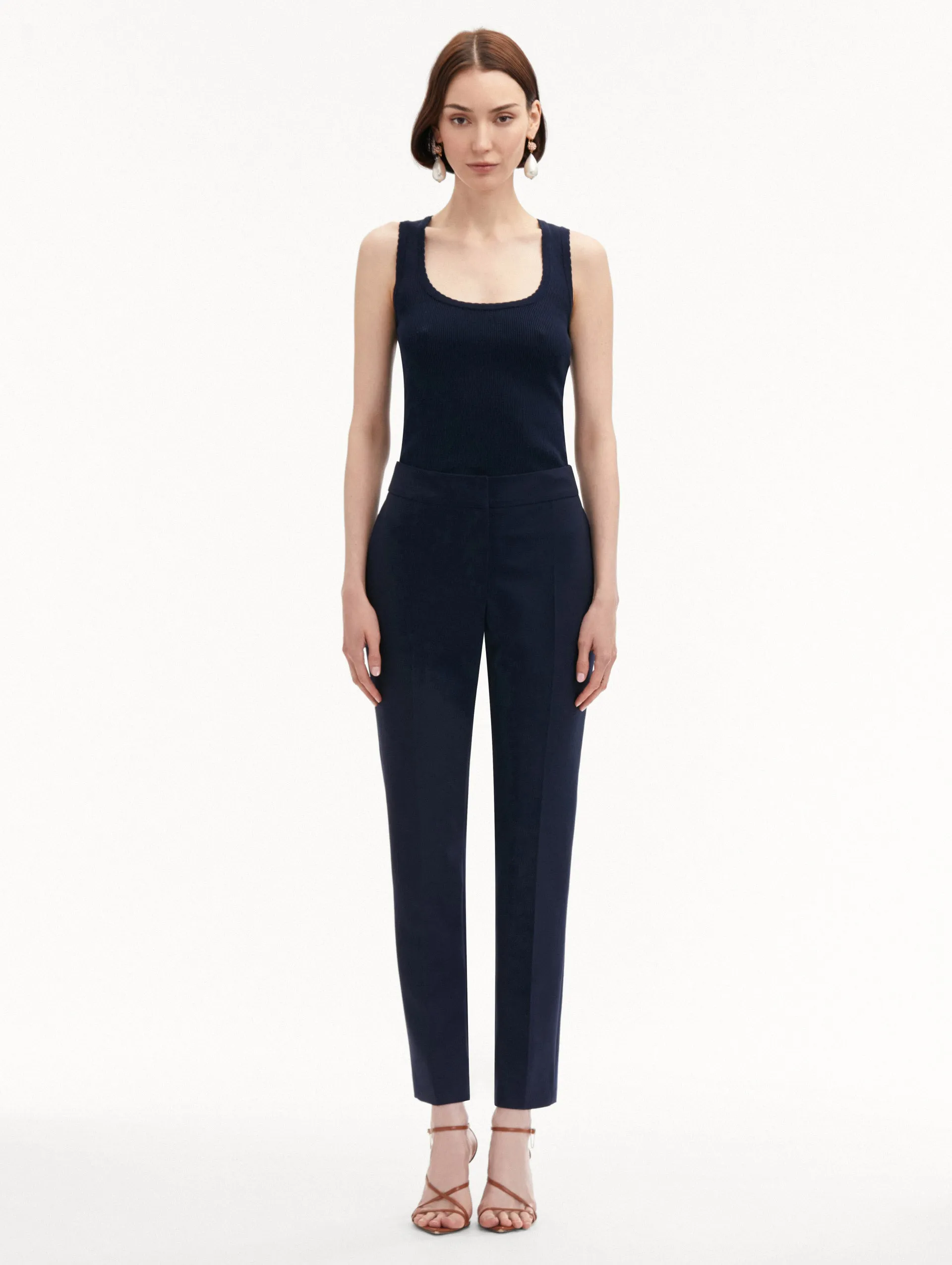 Zip-Front Skinny Pant