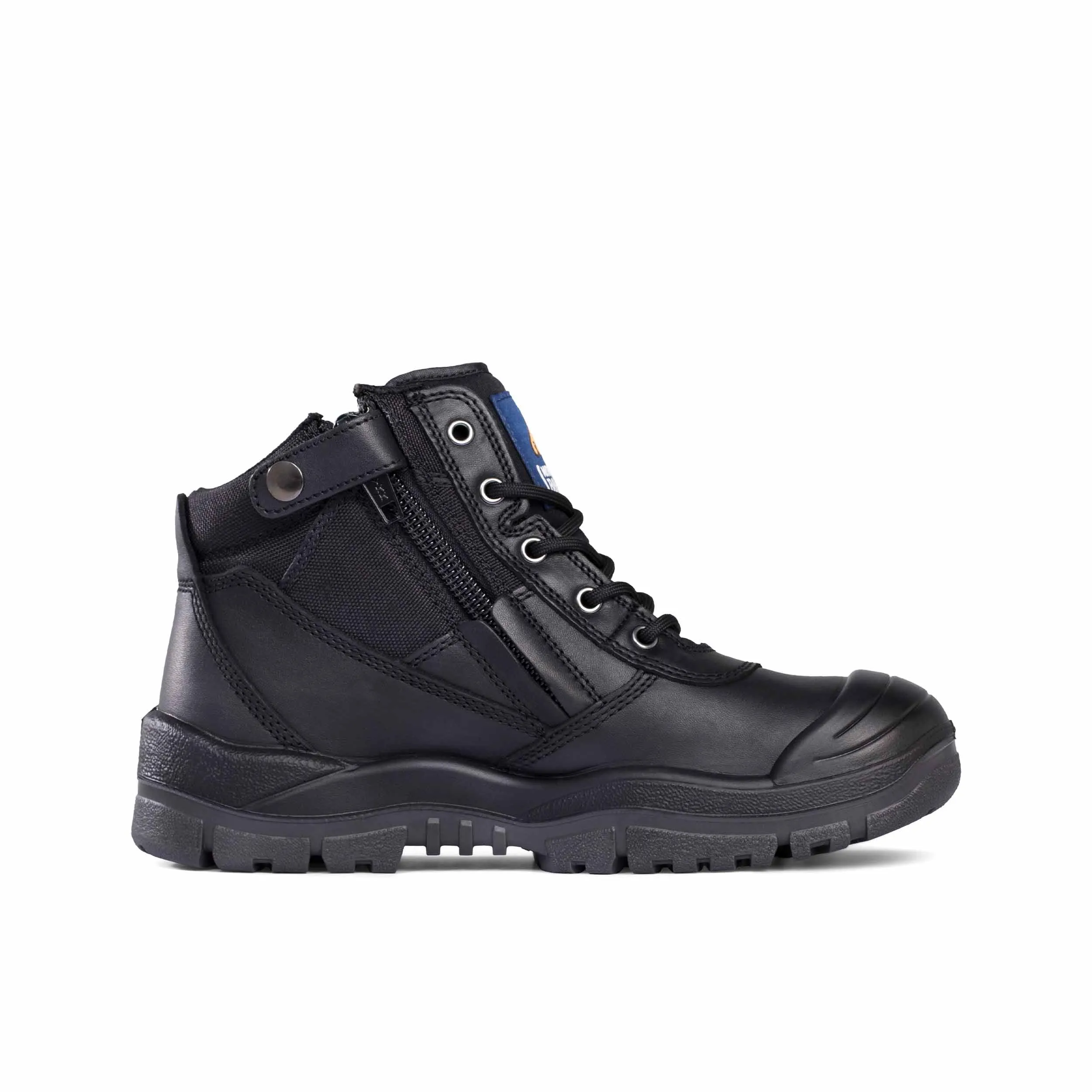 ZIPSIDER BOOT W/ SCUFF CAP - BLACK